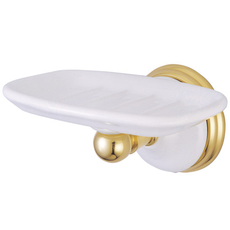 Kingston Brass Victorian Wall-Mount Soap Dish, Polished Brass BA1115PB